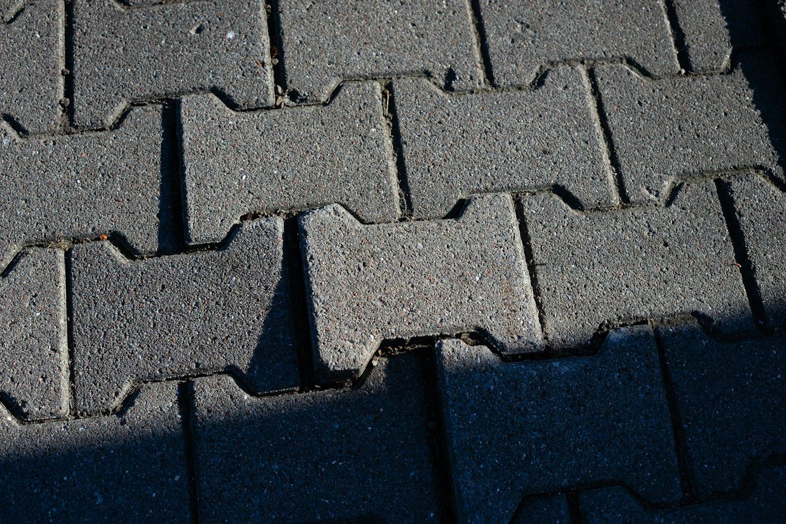 Sealed paver surface with a glossy, protected finish