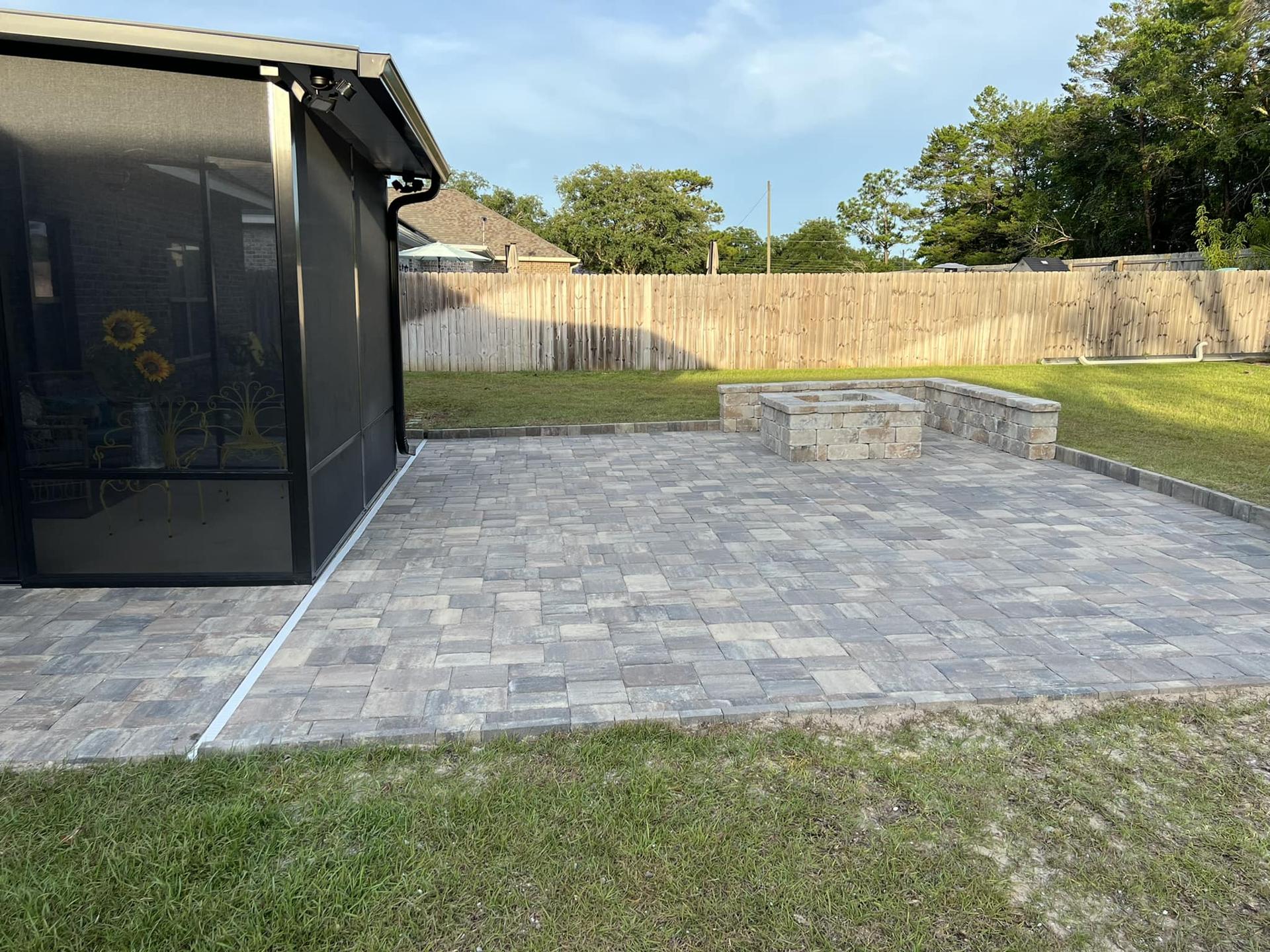 Fire Pit & Seating Walls