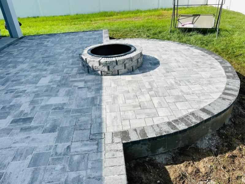 Lakefront Fire Pit Patio
