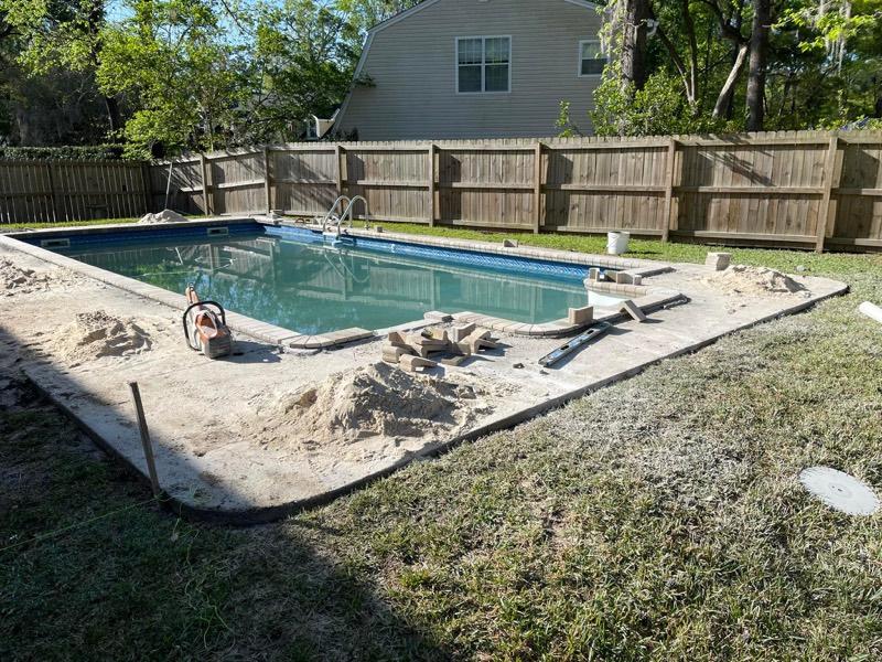 Pool Deck — Before