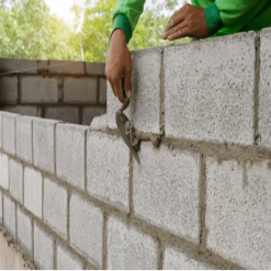 Masonry block wall construction