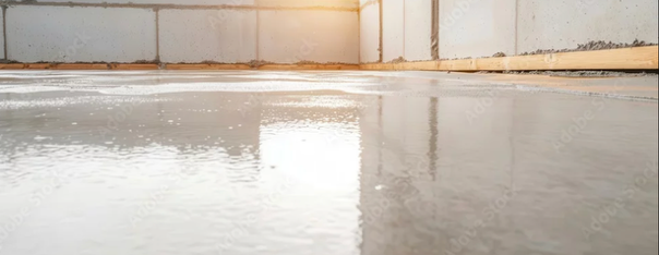 Finished concrete slab