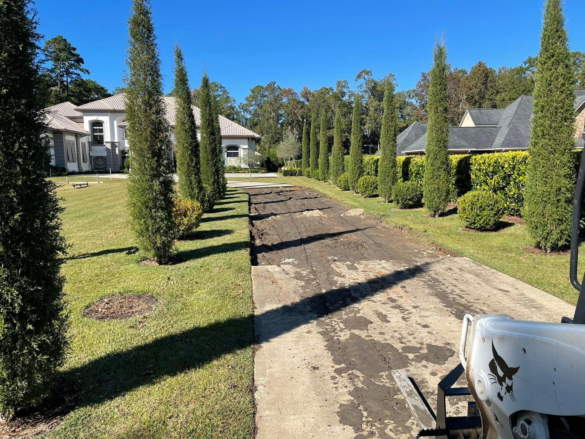 Old concrete removed and base rebuilt in Altamonte Springs, FL